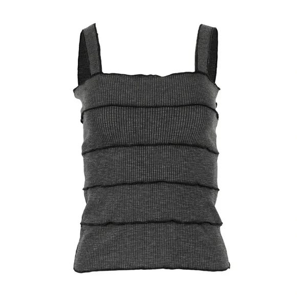 POL Black Ribbed Tank Top - Picture 4 of 4